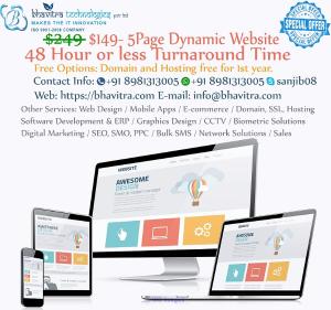 Website Designing & Development at anCHEAP price with free Hosting