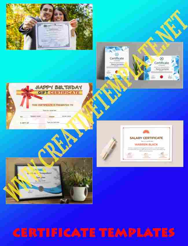 Certificate templates Creative Template