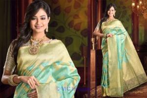Buy latest collection of reception sarees online shopping from AMMK.