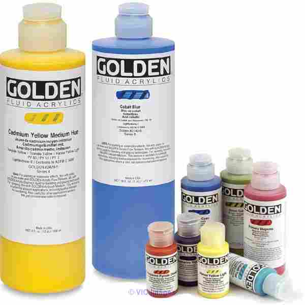 Master the Acrylic Pouring technique with Golden Fluid Acrylics!
