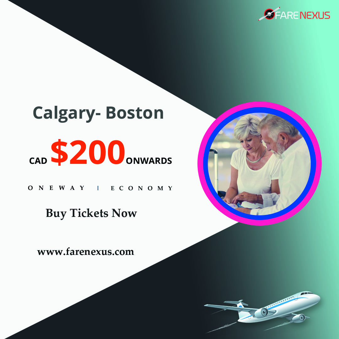 One way cheap Air Tickets Calgary- Boston One Way Flights from CAD 200