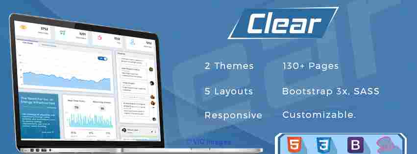 Clear - VueJS + Laravel Admin Template