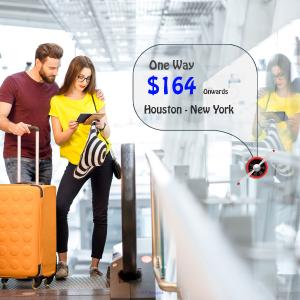 Cheap airfare tickets One Way Houston - New York from CAD 164