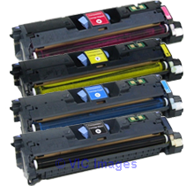 HP 1500 Laser Toner Cartridge Set Black Cyan Yellow Magenta High Yie