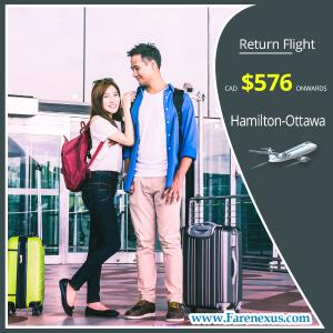 Cheap air tickets | Hamilton-Ottawa  | CAD $576 Onwards