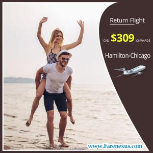 Cheap air tickets | Hamilton-Chicago | CAD $309 Onwards