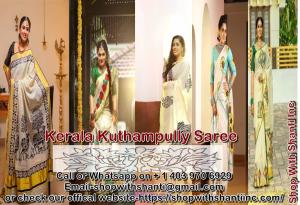 Buy Kerala kuthampully Saree Online Delivery All Over World.