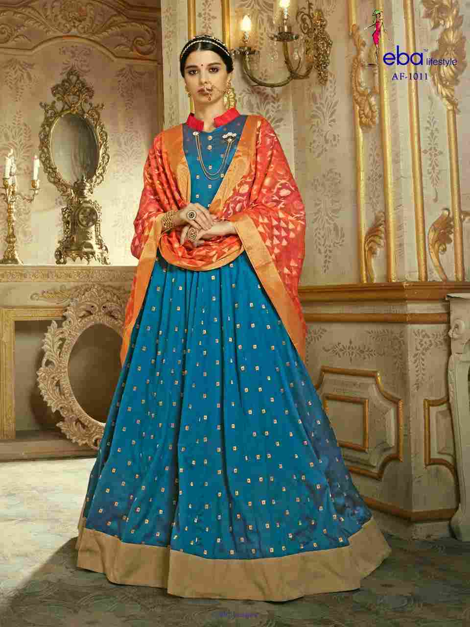Neerja Vol-1 is a pure silk with heavy hand worked wedding dress