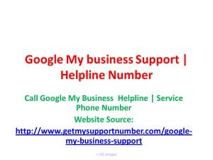 Verify Business with Google My Business Support Number