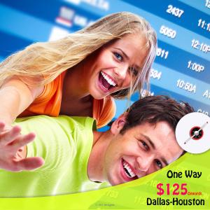One way cheap air Tickets | Dallas-Houston | CAD $125 onwards
