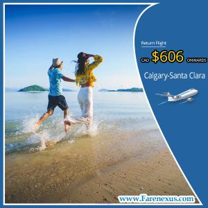 Book Return flight Calgary-Santa Clara $606