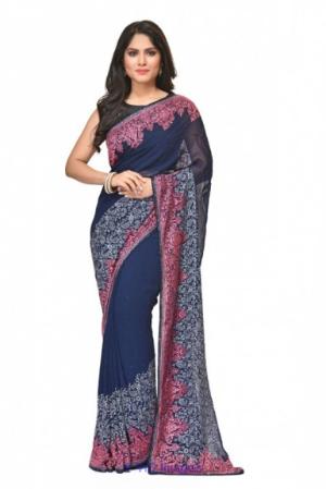 Shop for latest Indian designer embroidery sarees online