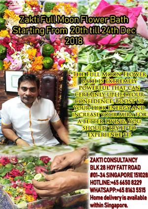 Zakti Consultancy Full Moon Flower Bath December Season 2018