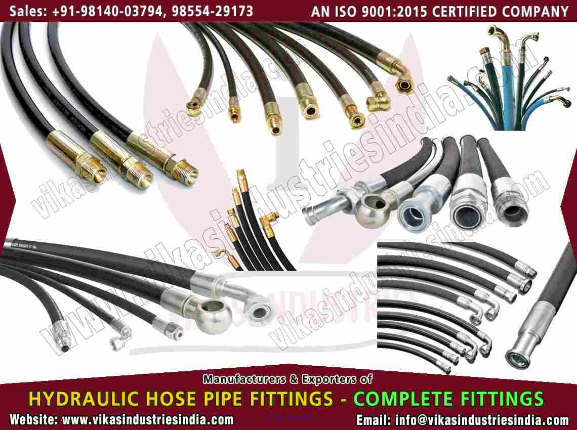 hydraulic hose pipe end fittings manufacturers suppliers in india punj