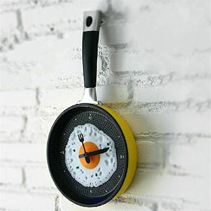 Creative fried egg pan shape wall clock wholesales!