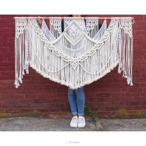 Macrame Wall Hanging and macrame cushion cover