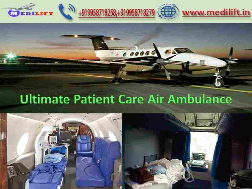 Take 365 Days Medilift Air Ambulance Service in Patna