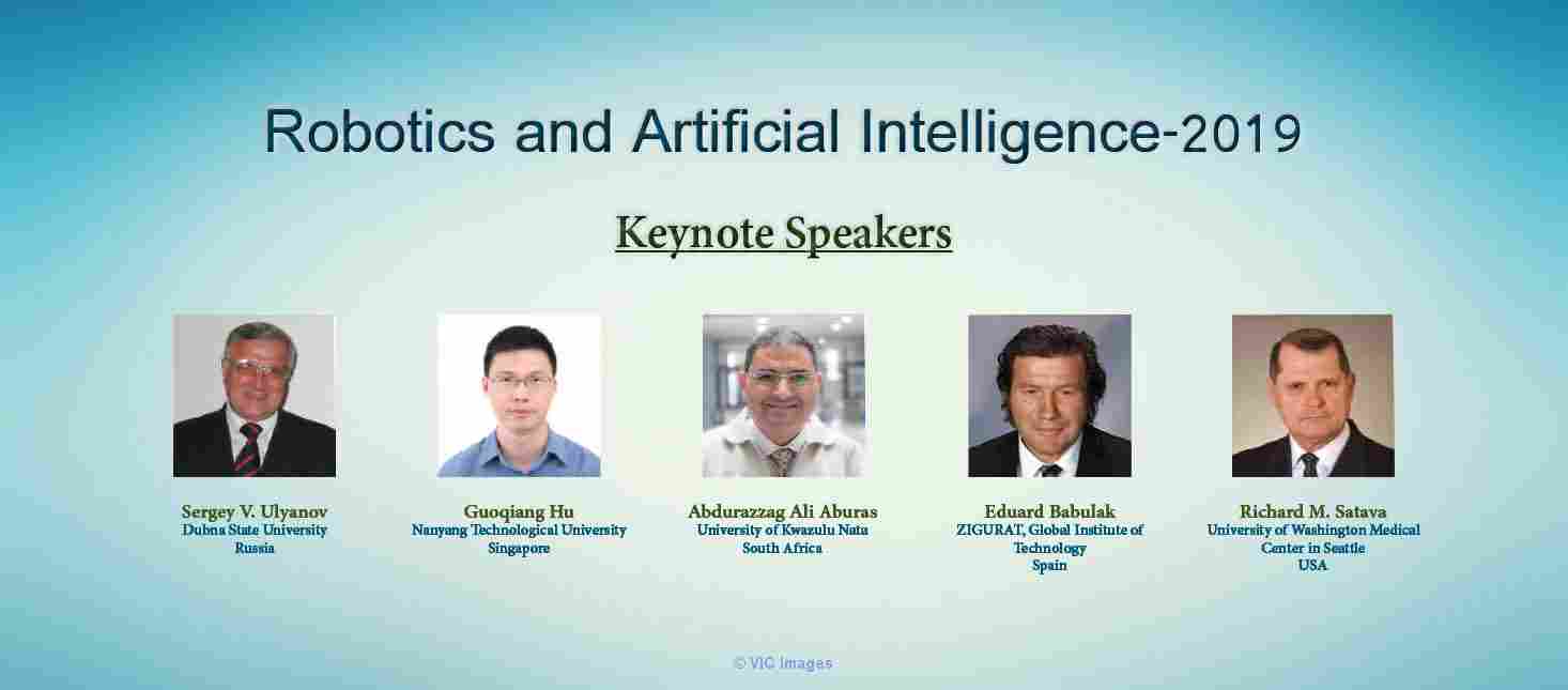 2nd World Conference on Robotics and Artificial Intelligence