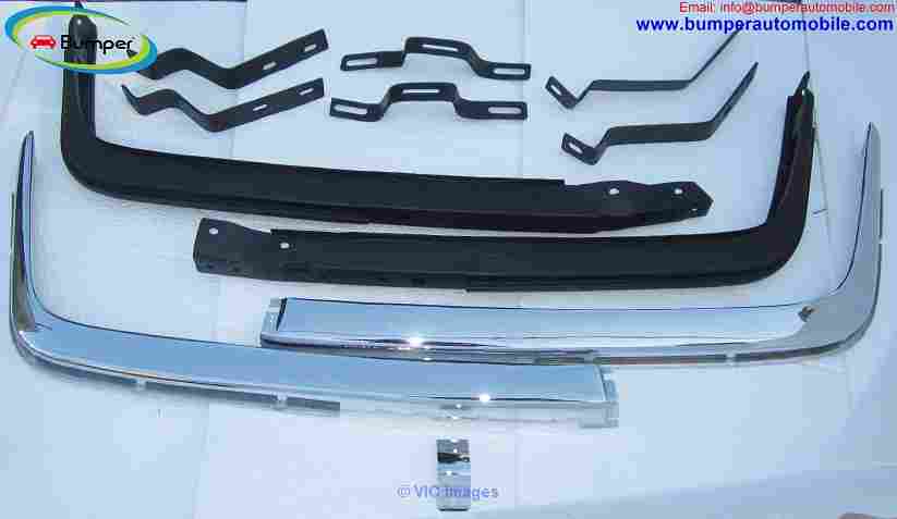 Mercedes W107 R107 bumper kit in stainless steel