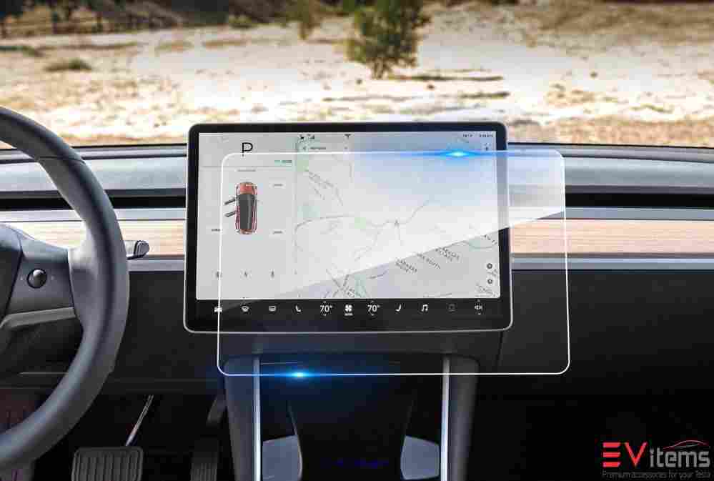 Tempered Glass (9H) Screen Protector for the Tesla Model 3 -  EV items