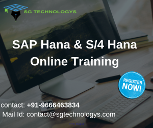 SAP Hana And S4 Hana Online Training | SG Technology