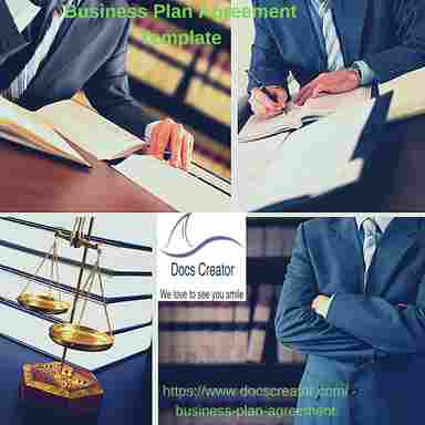 Business Plan Agreement with legal document creator