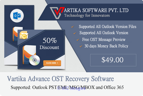 Vartika OST to PST Converter Tool to Recovery/ Export & Convert OSTPST