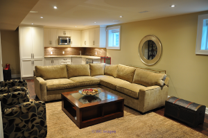 Boring to Beautiful Basement - Contact Royal Home Improvements