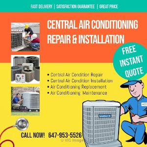 Central Air Conditioning Repair Services in Toronto