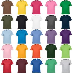New Men's Basic Plain Tee T-Shirt Crew Neck Shirt Solid Colors