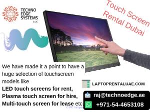 Touch Screen Rental Dubai - Best offers at Techno Edge Systems LLC