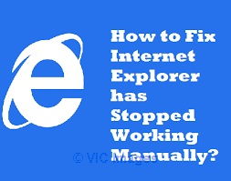 Internet explorer not working