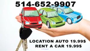 LOCATION AUTOMOBILE 19.99$ - RENT A CAR 19.99$
