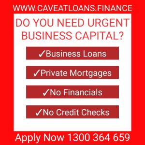 INSTANT CAVEAT FINANCE PRIVATE MORTGAGE LENDING LO-DOC BUSINESS LOANS