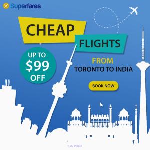 Grab Toronto to India flights