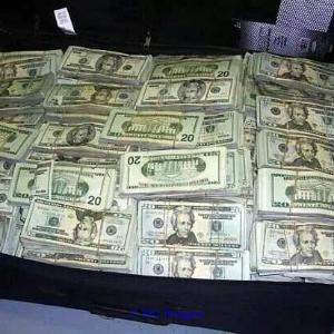HIGH-QUALITY counterfeit Banknotes and real documents.