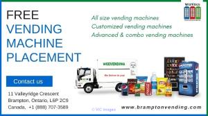 Get all size vending machine with free placement service