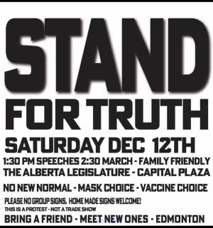 Edmonton Stand For Truth Constitutional Rally Dec.12