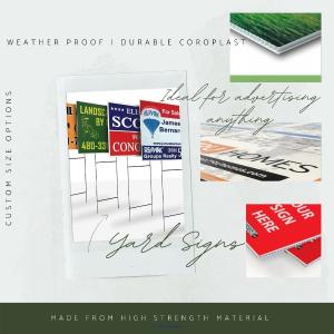 Lawn Signs for Real Estate and Trade
