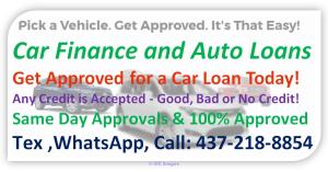 Car Finance and Auto Loans ,  Any Credit is Accepted - Good, Bad or No