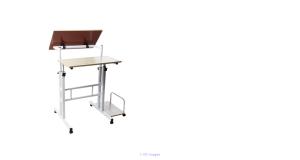 Mind Reader SDROLL-BLK Multipurpose Home Office Computer Desk, Mobile