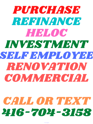 Mortgage, Private Loan, Refinance and Equity line of Credit