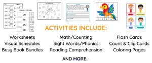 EDUCATIONAL ACTIVITIES AND WORKSHEETS FOR KIDS ($10 OR LESS)