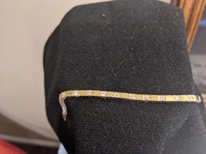 14 Karat Diamond Bracelet