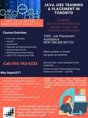 Java Training in GTA + Placement Assistance