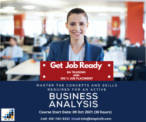 NEW BATCH FOR BUSINESS ANALYSIS TRAINING STARTS OCT 09, 2021