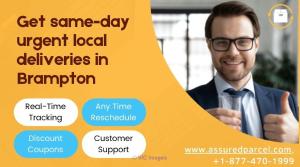 Get all urgent courier delivers in a same day in Brampton