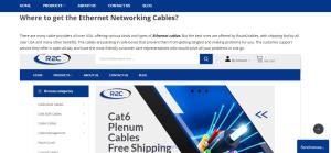 Uses Cat6 Plenum Cables in different applications