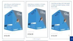 Uses Cat6 Plenum Cables in different applications