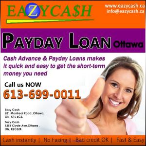 Get Instant Online Approval Payday Loans in Ottawa with Bad Credit